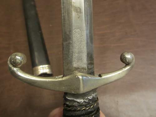 Ww2 German dagger with leather scabbard?