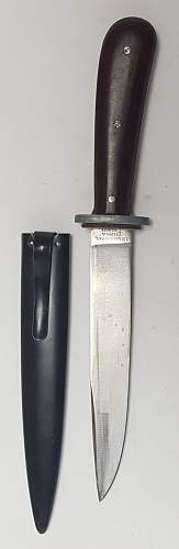 Boot Knife / Fighting Knife Puma Solingen - Ia Gusstahl - Drop Point Blade