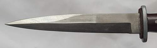 Boot Knife / Fighting Knife Puma Solingen - Fabrikmarke - Spear Point Blade (Daggerblade)