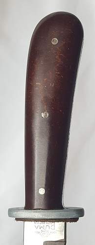Boot Knife / Fighting Knife Puma Solingen - Fabrikmarke - Spear Point Blade (Daggerblade)
