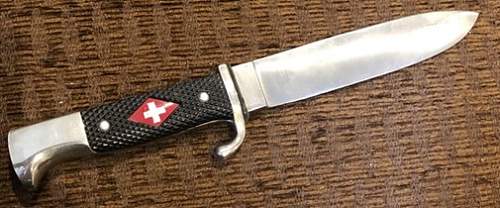 Hitler Youth Knife - Swiss/ Red Cross conversion