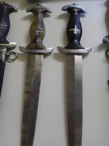 Thoughts of a couple of German daggers? Heer, SA, Luftwaffe.