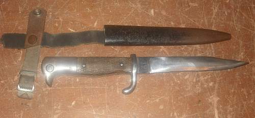 Unique RARE? Hitler Youth Knife dagger WKC MARKED blade