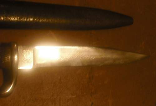 Unique RARE? Hitler Youth Knife dagger WKC MARKED blade