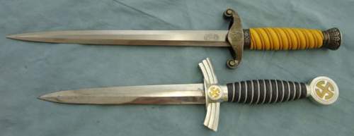 TR daggers; heer, Luftwaffe, SA, Kriegsmarine