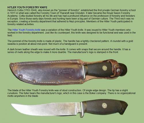 Nazi Party sheath knife by boker