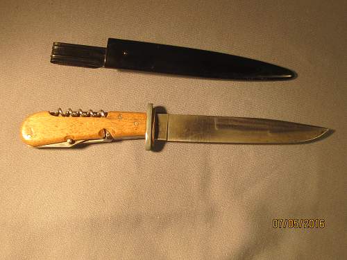How rare is a Puma Boot Knife marked Patronenheber MG 34?