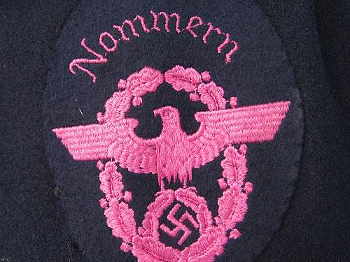 Rare German Occupation of Small Belgium town German Police Tunic From Vets Estate