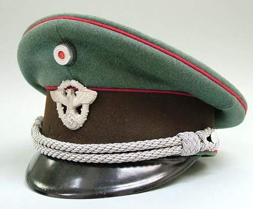 Assistance with Deutsche Polizie Officer Visor