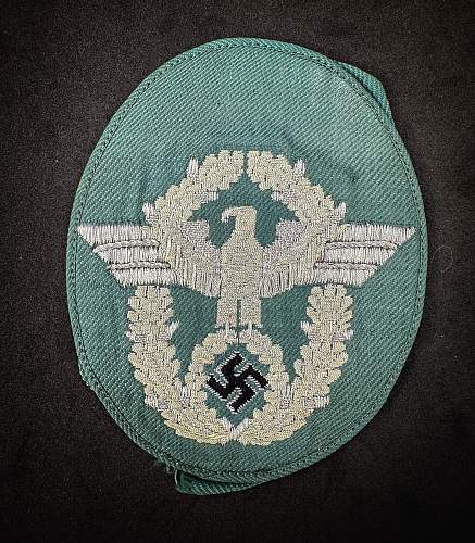 Later war Polizei Offizier Adler