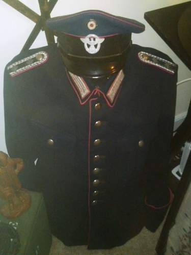 WWII German Fire Police Tunic and Cap - REAL or NOT SO REAL???