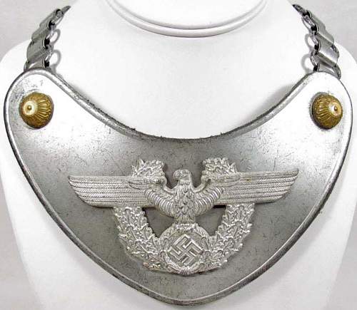 Police gorget, assmann marked