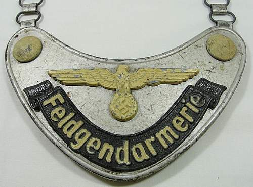 Feldgendarmerie Gorget