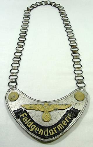 Feldgendarmerie Gorget