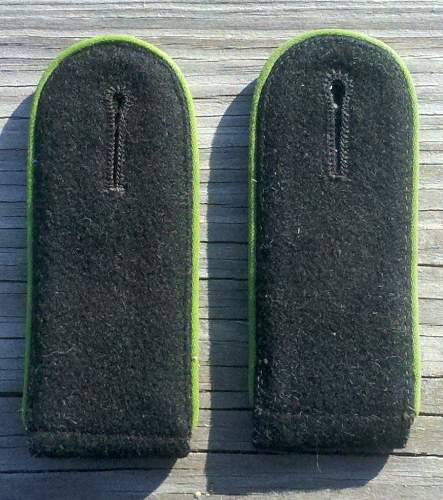 Pair of Waffen SS Polizei Div./Rifle rgt. shoulder boards ........nearly matched.
