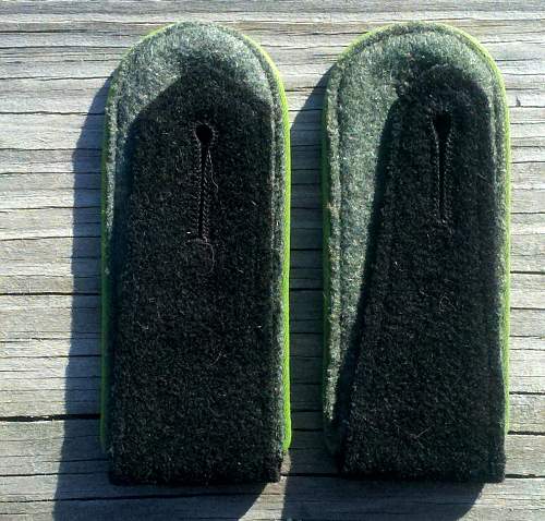 Pair of Waffen SS Polizei Div./Rifle rgt. shoulder boards ........nearly matched.