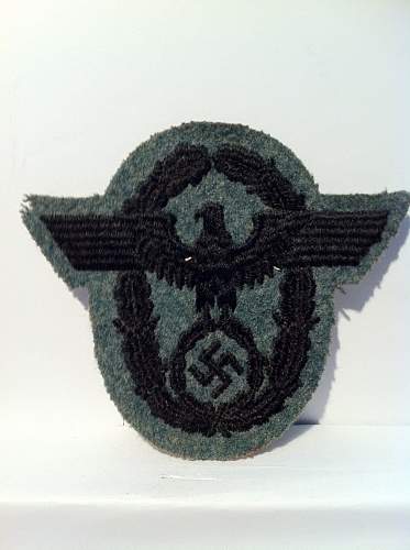 Polizei arm patch real or fake