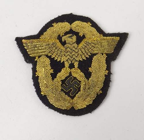Police or Fire Police Gold Bullion Arm Patch - Original or Fake?