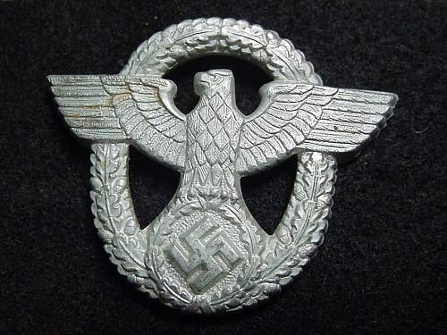 Police cap badge late war