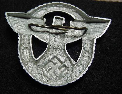 Police cap badge late war
