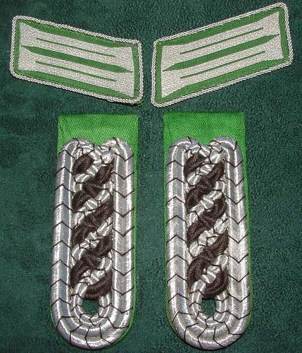 Schutzpolizei Shoulderboards &amp; Collar Tabs