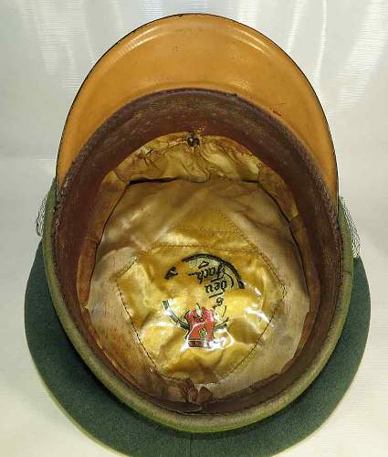 Third Reich Ordnungspolizei officer’s visor hat