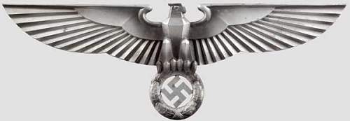 German Railroad Eagle, Dont know if they are original or reproductions.