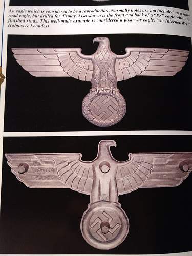 Large eagle and  armband,traincar?opinions appreciated