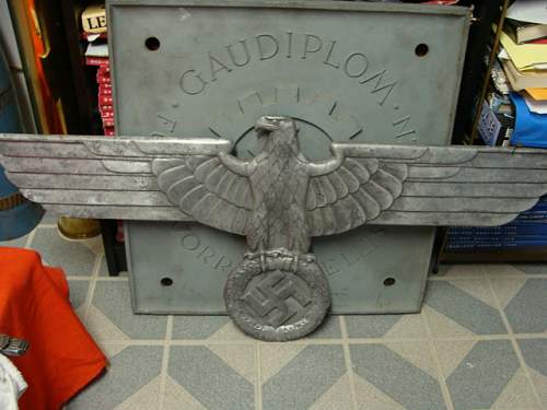 Train Carriage Eagle Plaque