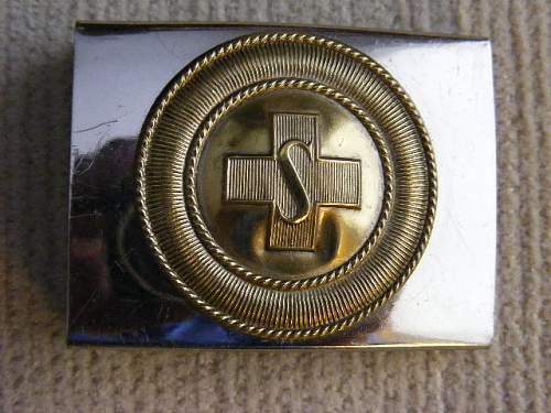 Weimar Period Red Cross Buckle Examples