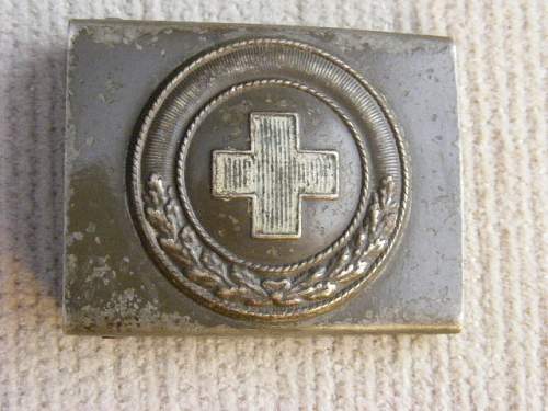 Weimar Period Red Cross Buckle Examples