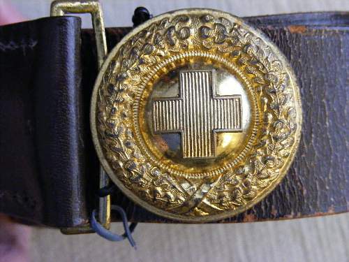 Weimar Period Red Cross Buckle Examples