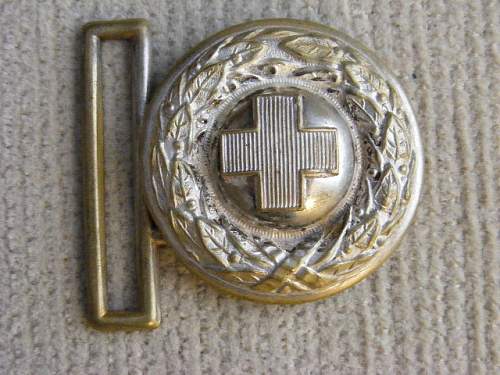 Weimar Period Red Cross Buckle Examples