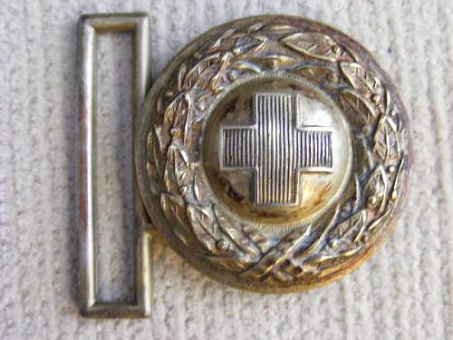 Weimar Period Red Cross Buckle Examples