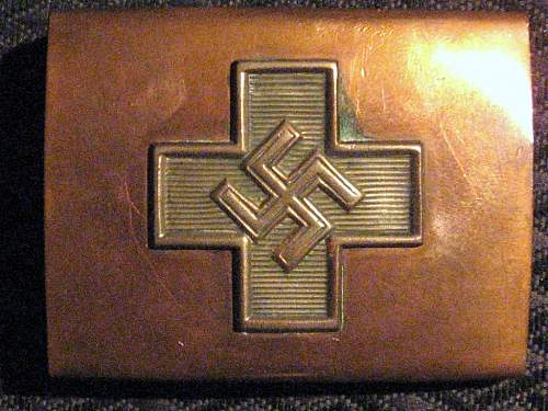 Weimar Period Red Cross Buckle Examples