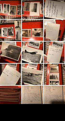 Ww2 photo lot with dates and place of photos