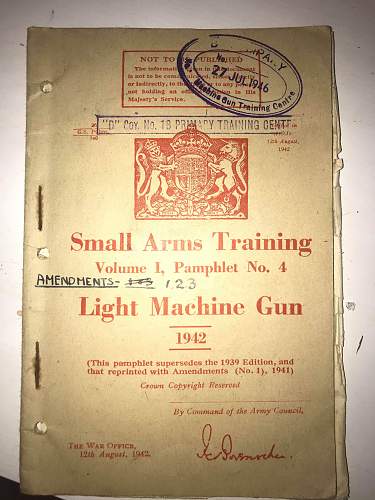 Allied rifle booklet