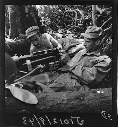 Photos of New Zealand Army wearing US made HBT uniform, Pacific 1943