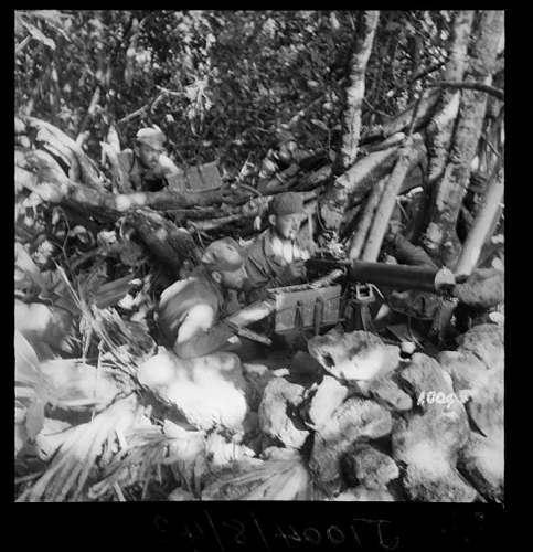 Photos of New Zealand Army wearing US made HBT uniform, Pacific 1943