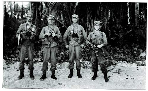 Photos of New Zealand Army wearing US made HBT uniform, Pacific 1943
