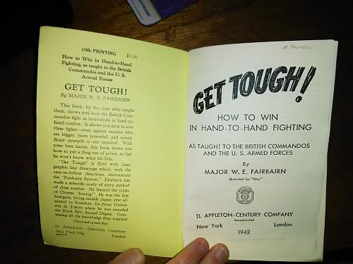Help needed : what date of printing? &quot;Get Tough&quot;, maj. FAIRBAIRN