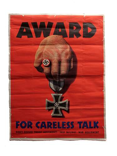 &quot;Award for Careless Talk&quot; poster