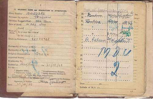 Friendly &quot;Enemy Alien&quot; Paybooks - including Dachau inmate