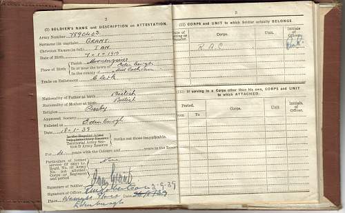 British WW2 casualty Paybooks