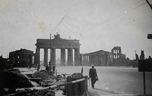 Photos of recovered Luftwaffe aircraft and Berlin 1945