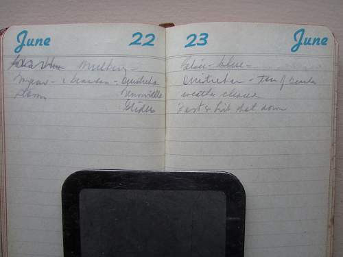 Need help to understand what is said in the  WW2 Diary (D-Day)