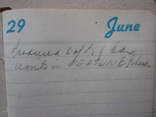 Need help to understand what is said in the  WW2 Diary (D-Day)