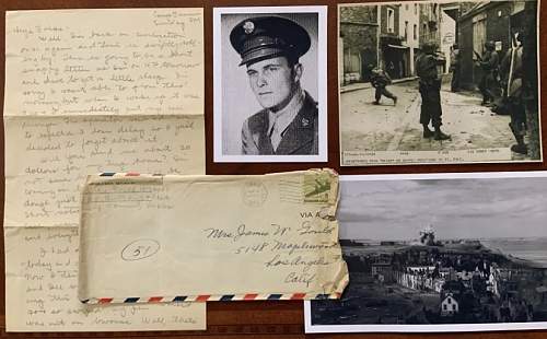 WW2 Letter Written by Combat Medic, William James Gould, killed 3 months after writting it.
