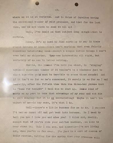 Letter written by Navy Servicemen to his sweetheart, served on multiple battleships.