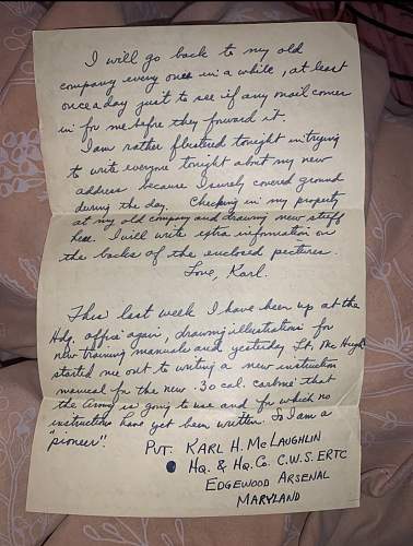 WW2 Era Letter Written by member of the Chemical Warfare Service Pt.2